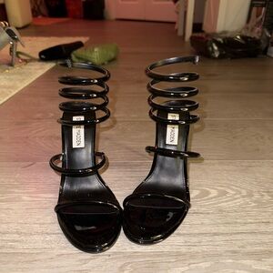 Steve Madden Black Strappy Heels